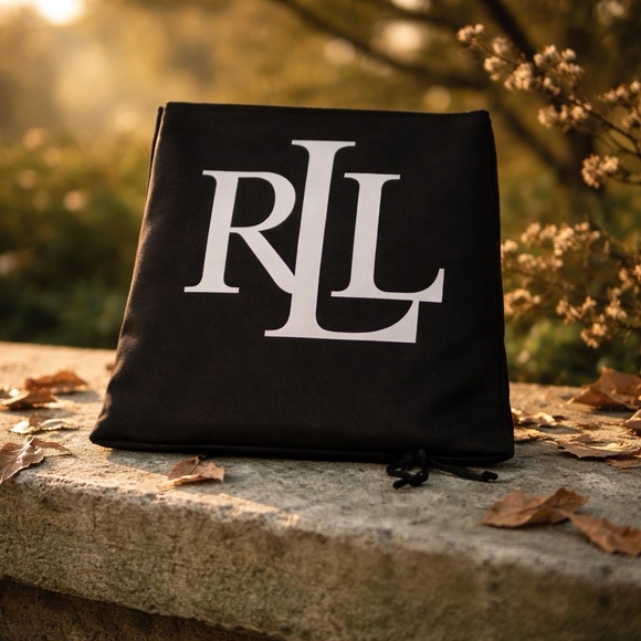 Large Ralph Lauren Black Drawstring Bag - Picture 6 of 6